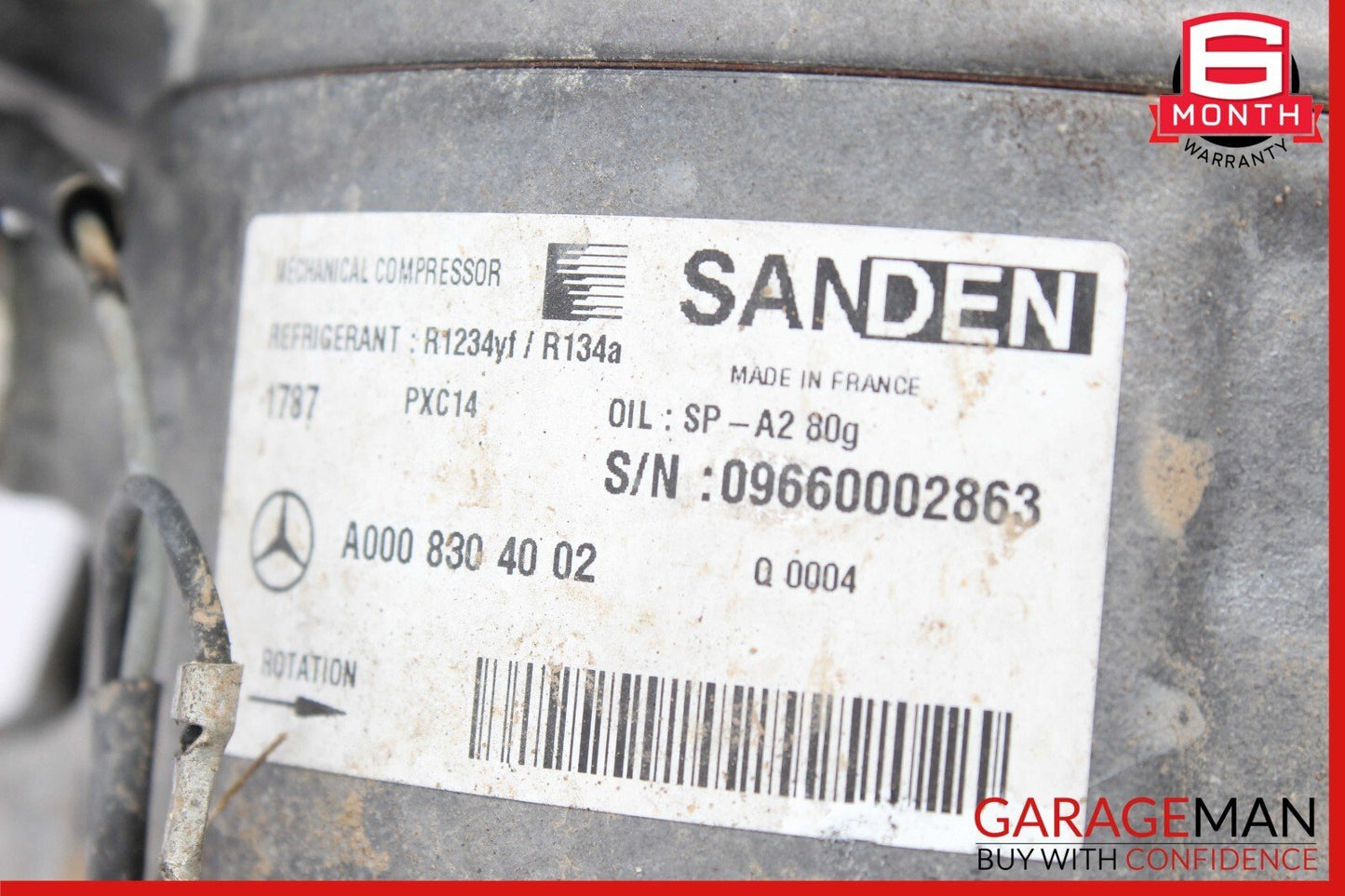 15-20 Mercedes W205 C300 A/C Air Conditioning Compressor 0032306911 OEM