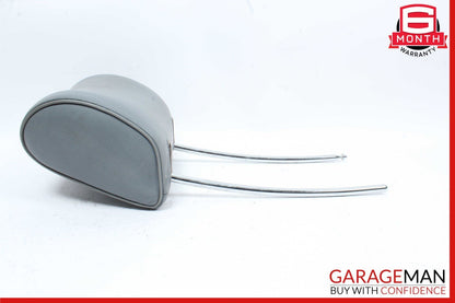 79-91 Mercedes W126 420SEL Front Left / Right Side Seat Headrest Head Rest Gray
