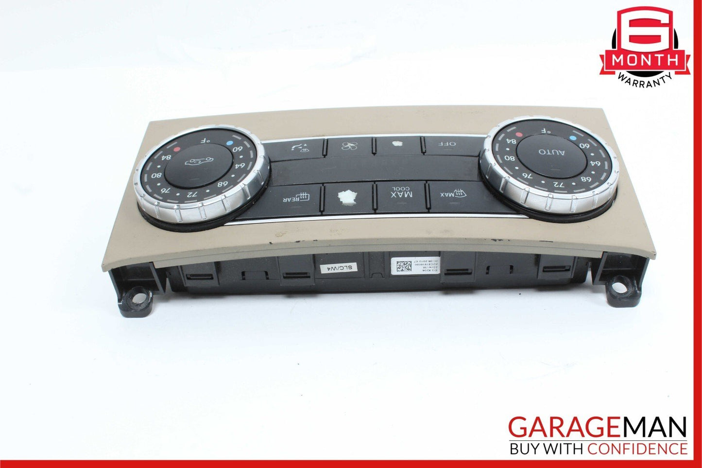 12-14 Mercedes W204 C300 C63 A/C Climate Temperature Heater Switch Control Beige