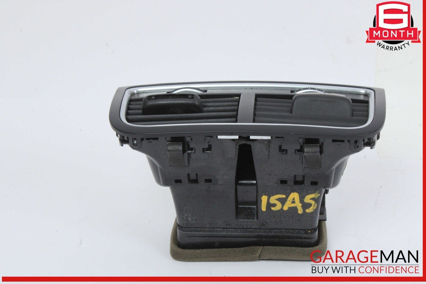 13-17 Audi A5 S5 Rear Console AC A/C Air Conditioning Air Vent Grille Black OEM