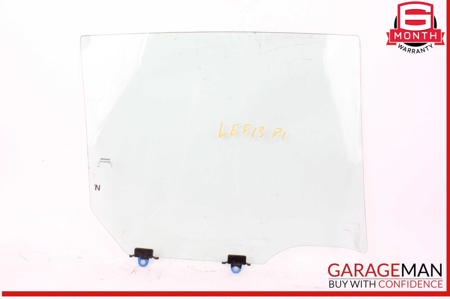 13-24 Nissan Leaf Rear Left Driver Side Door Window Glass 823013NF1A OEM