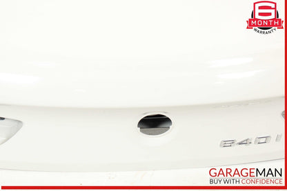12-18 BMW 640i 650i F06 Trunk Lid Panel Assembly White OEM