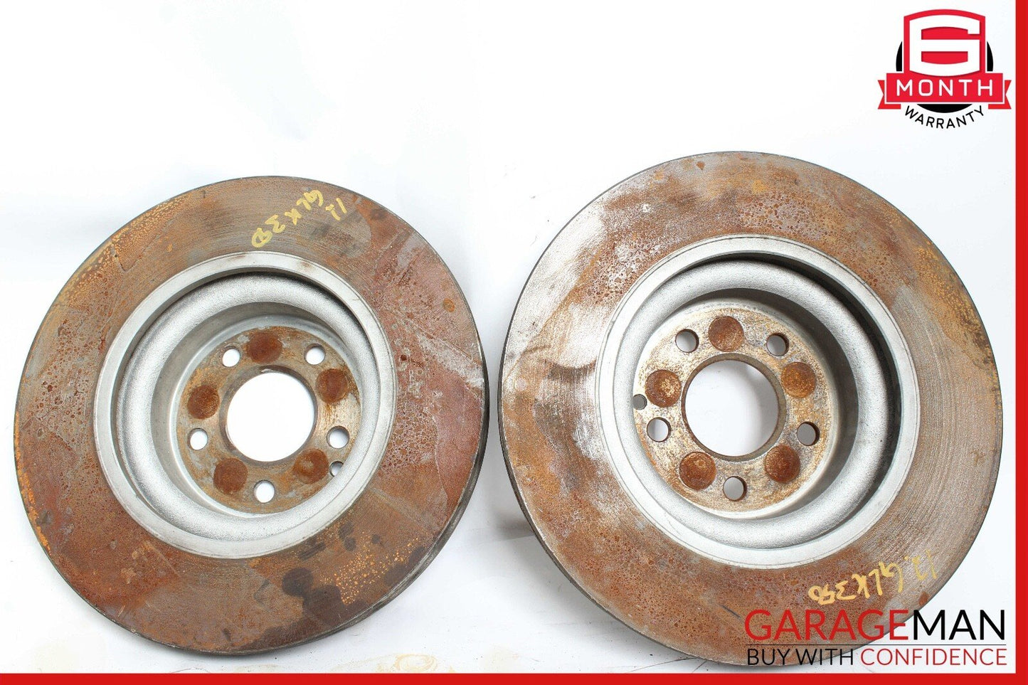 09-15 Mercedes X204 GLK350 Rear Right & Left Side Brake Rotor Disc Set OEM