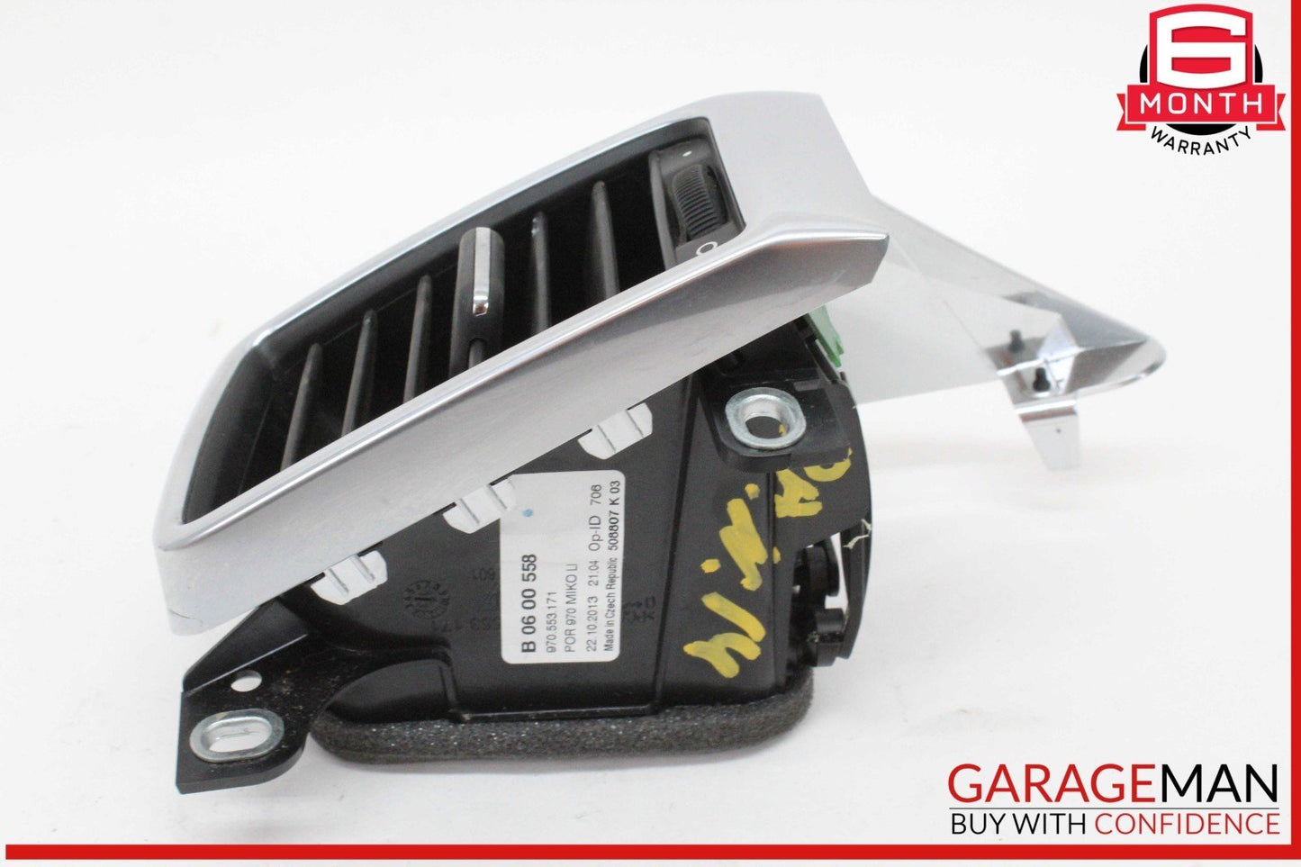 10-16 Porsche Panamera 970 E-Hybrid Rear Left Side Console AC Air Vent Grill OEM