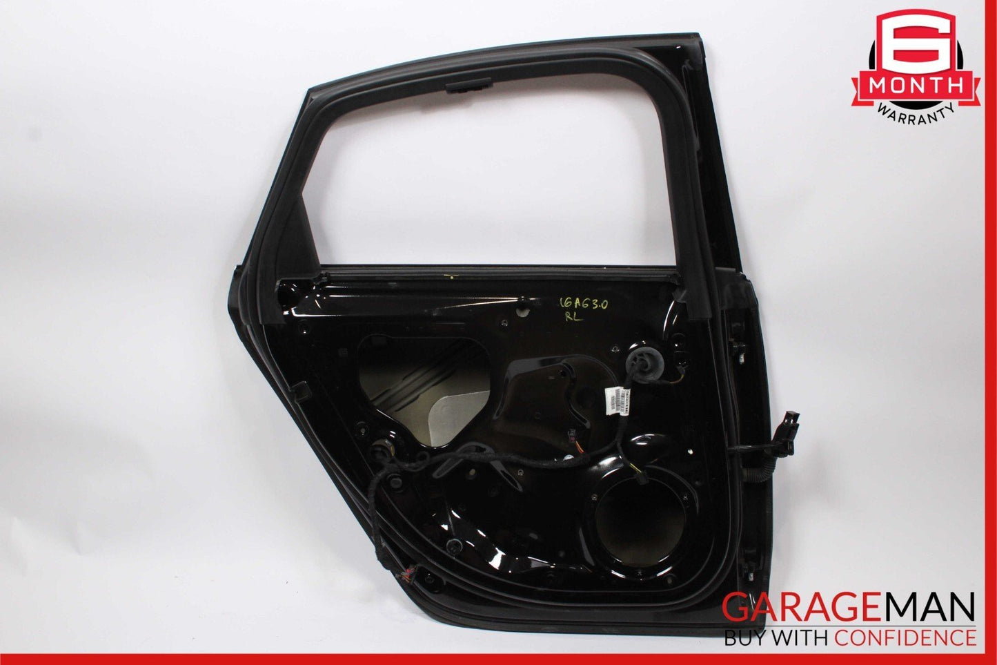 12-18 Audi A6 Rear Left Driver Side Exterior Door Shell Frame Panel Black