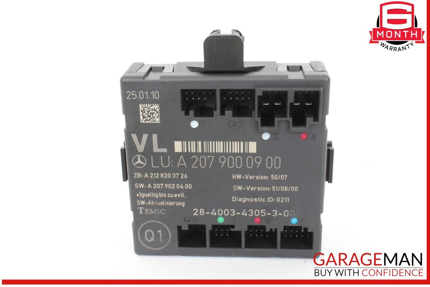08-18 Mercedes W212 E350 E400 C250 Front Left Side Door Control Module Unit OEM