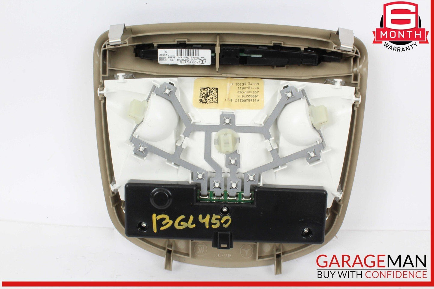 12-19 Mercedes X166 GL450 GLE350 Interior Roof Compartment Reading Light Lamp