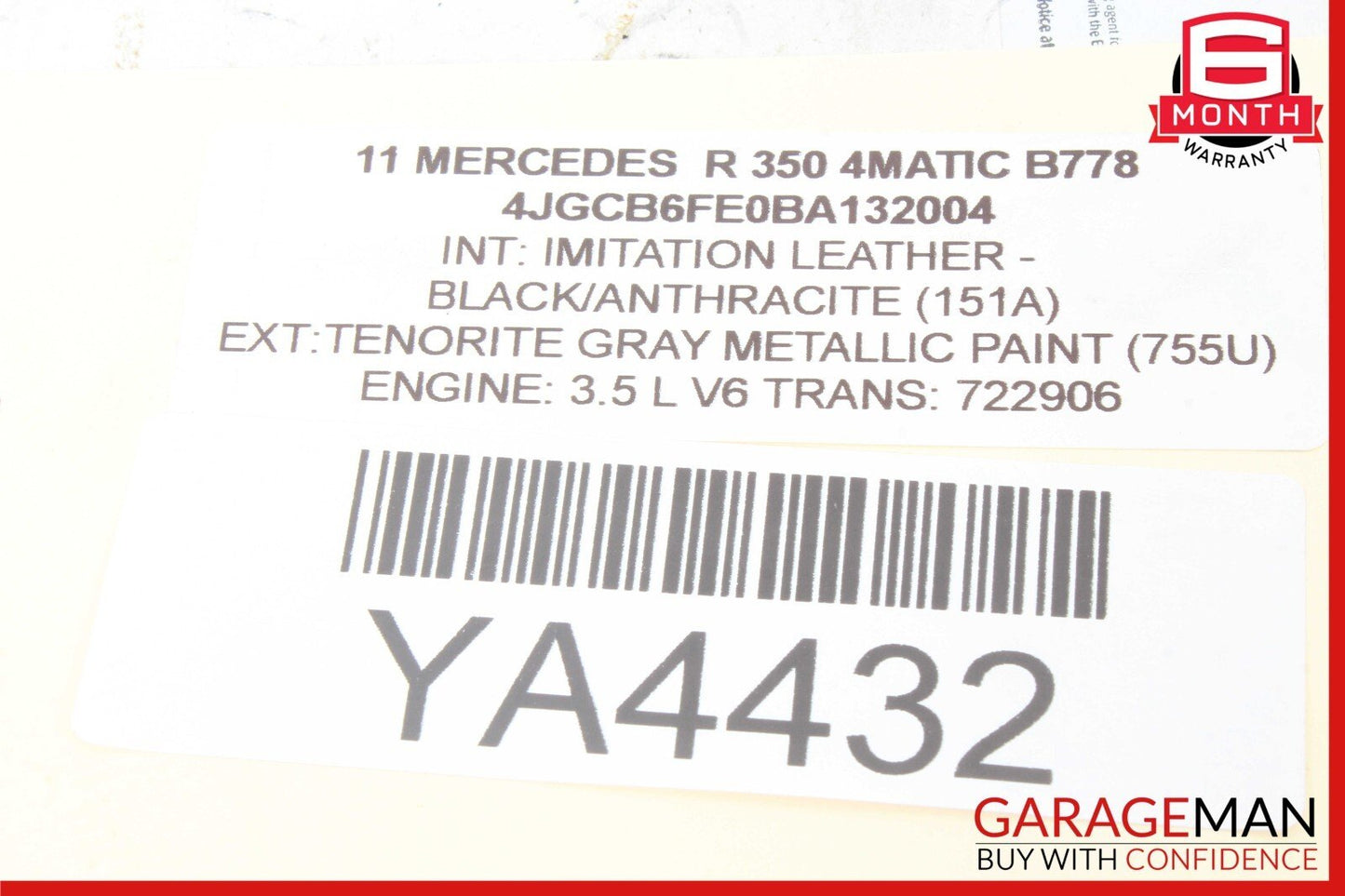 03-13 Mercedes W251 R350 GL450 GL350 Front Right Side Seat Control Module OEM