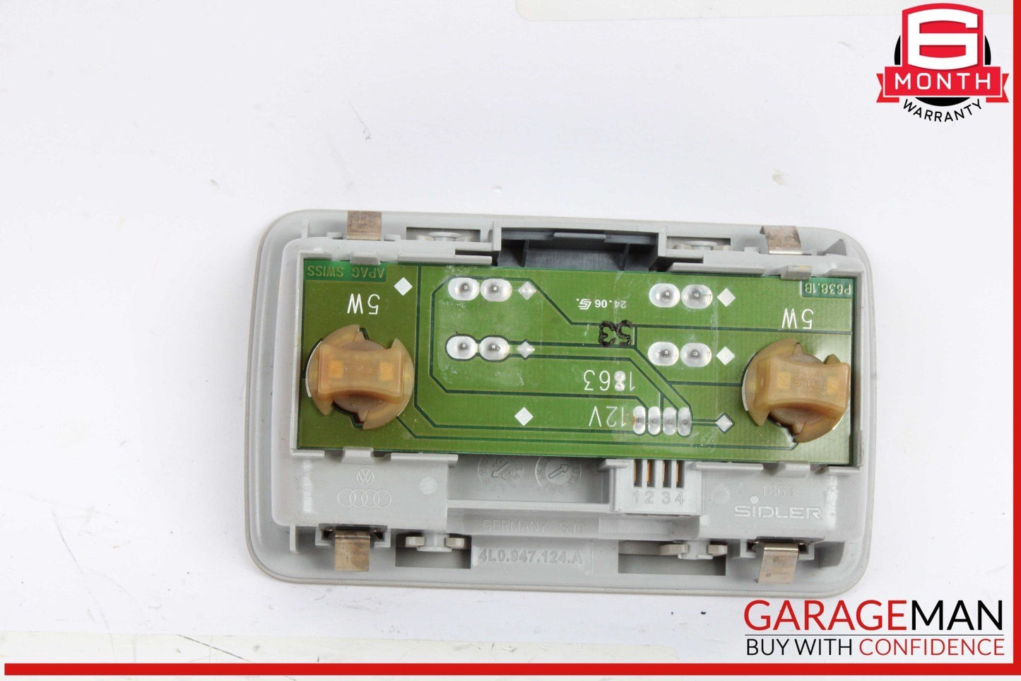07-15 Audi Q7 Rear Upper Overhead Interior Dome Light Lamp 4L0947124A OEM