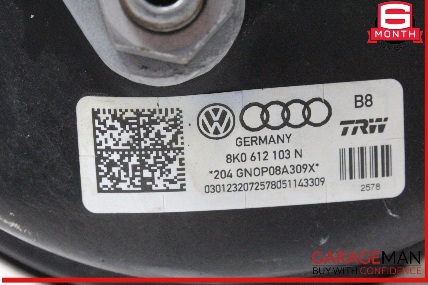 13-16 Audi A4 Power Brake Booster Master Cylinder w/ Reservoir 8K0612103N OEM