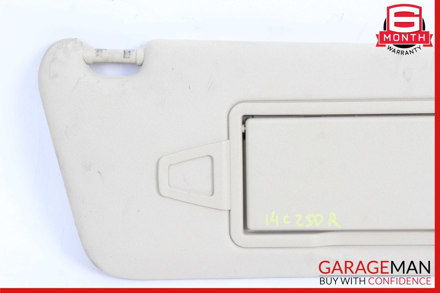08-14 Mercedes W204 C250 C280 C350 Front Right Side Sunvisor Sun Visor Grey OEM