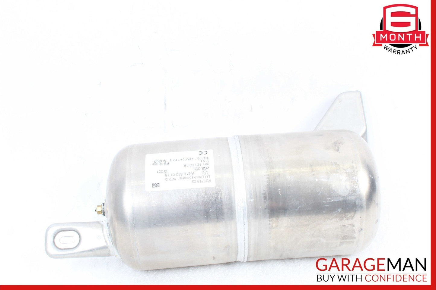 10-16 Mercedes W212 E63 AMG E550 Air Tank Suspension Pressure Reservoir OEM