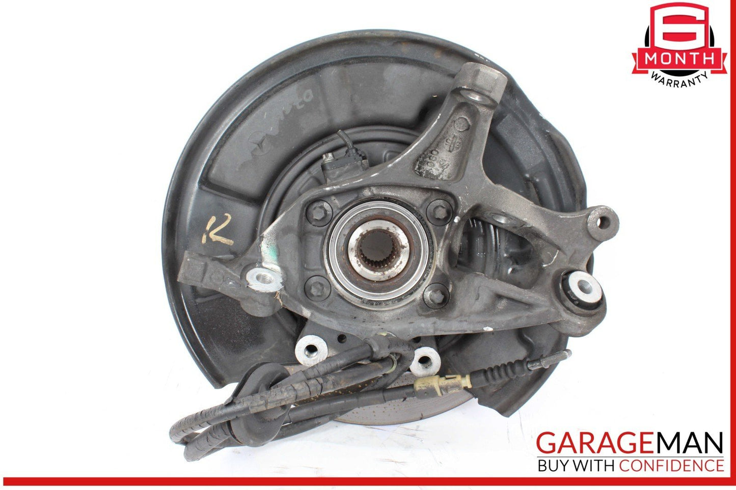 03-12 Mercedes R230 SL550 Rear Right Side Spindle Knuckle w/ Rotor Disc OEM