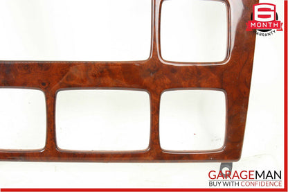 00-02 Mercedes W220 S600 Radio Dash Wood Trim Bezel Panel Cover Wood OEM