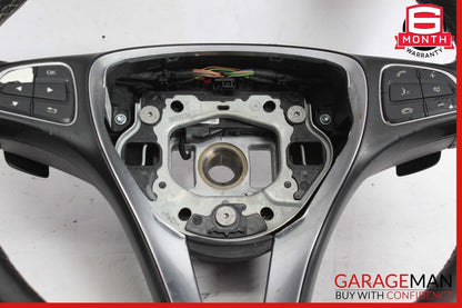 14-20 Mercedes W117 CLA250 GLA250 Steering Wheel w/ Paddle Shifters Assy OEM