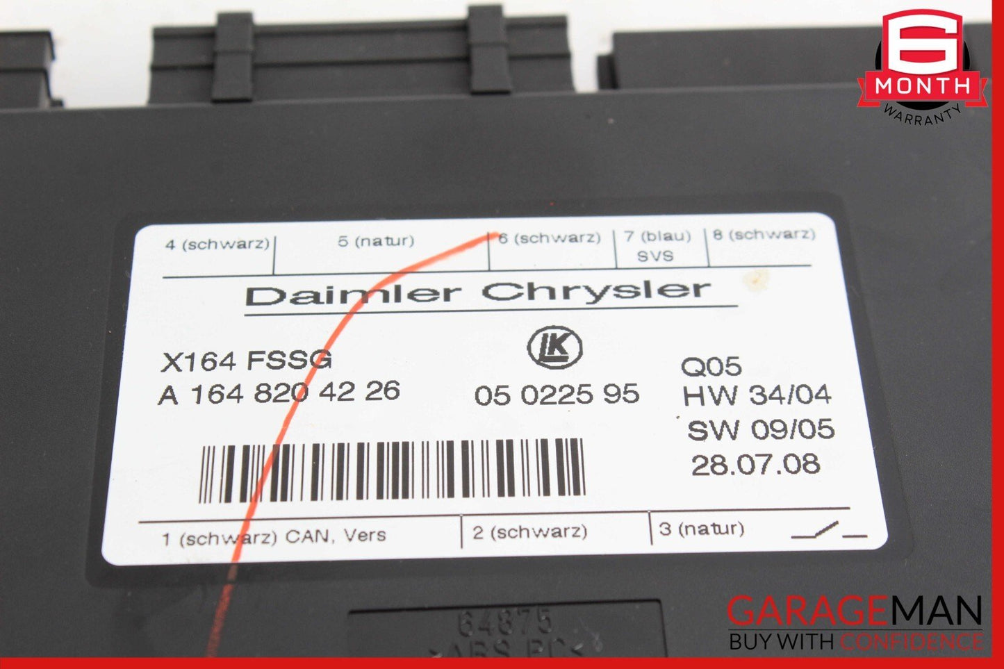 07-12 Mercedes X164 GL450 Rear Third 3rd Seat Row Power Folding Control Module