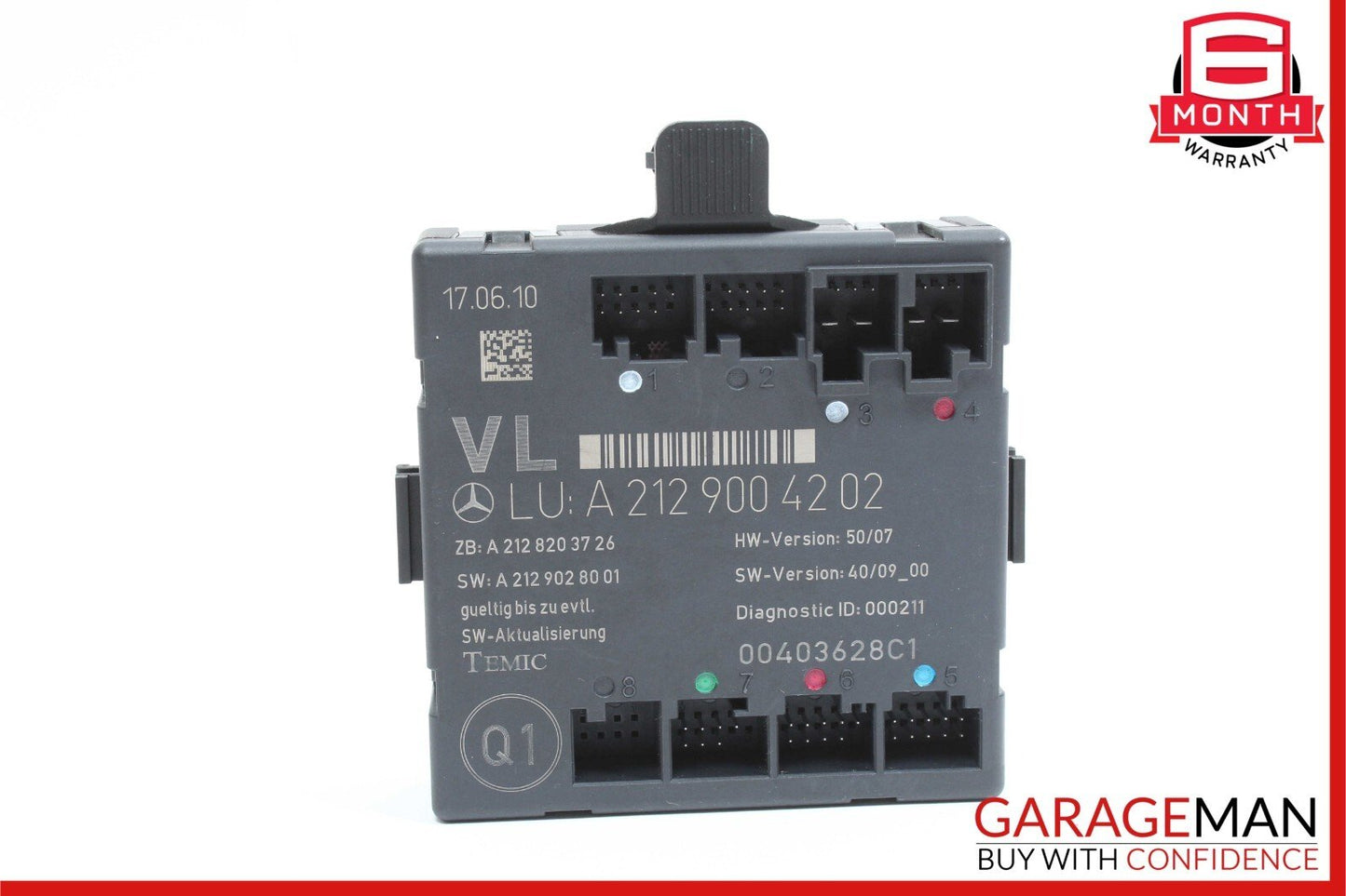08-18 Mercedes C250 C63 AMG E350 Front Left Driver Side Door Control Module Unit
