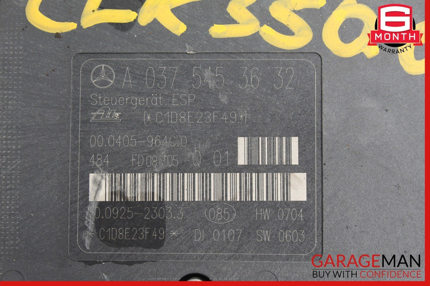 05-09 Mercedes W209 CLK350 ABS Anti Lock Brake Pump ESP Control Module OEM