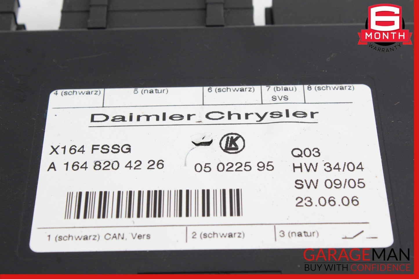 07-12 Mercedes X164 GL450 GL550 3rd Third Seat Row Power Folding Control Module