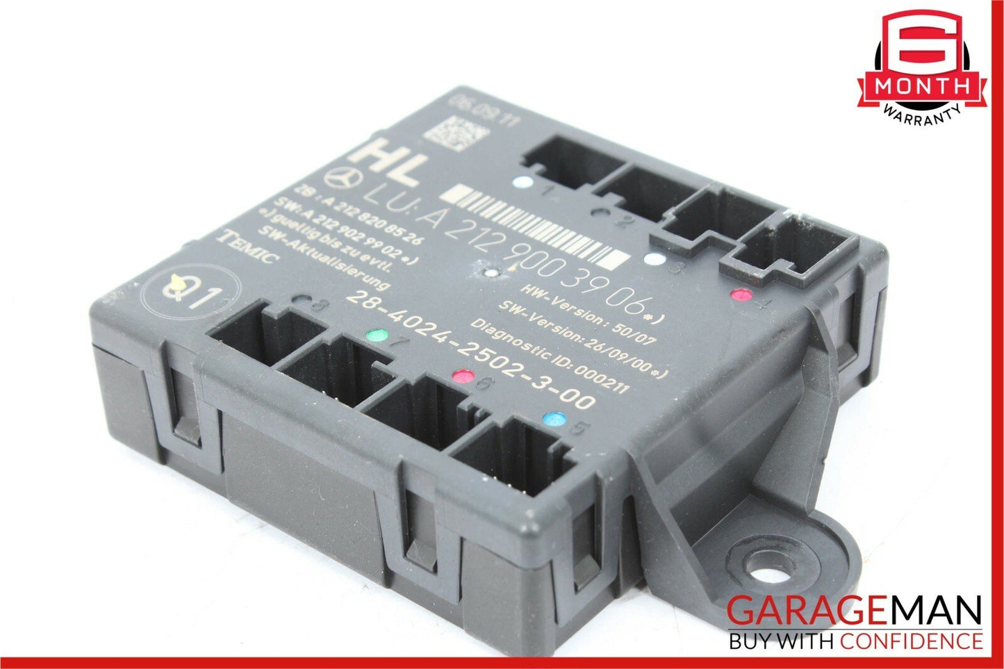 08-14 Mercedes W204 C250 C300 Rear Left Side Door Control Module Unit