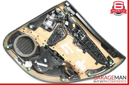 14-17 Maserati Ghibli Rear Left Side Complete Interior Door Panel Cover Black
