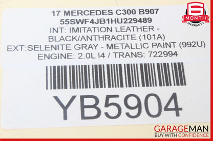 15-20 Mercedes W205 C300 GLC43 AMG Left Dash Air A/C Vent Grill Cover Trim OEM