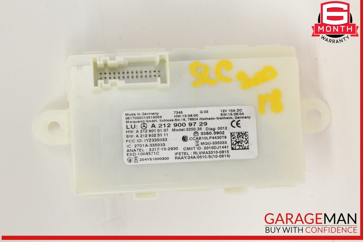 13-20 Mercedes R172 SLC300 CLA250 SL550 Keyless Go Entry Control Module OEM
