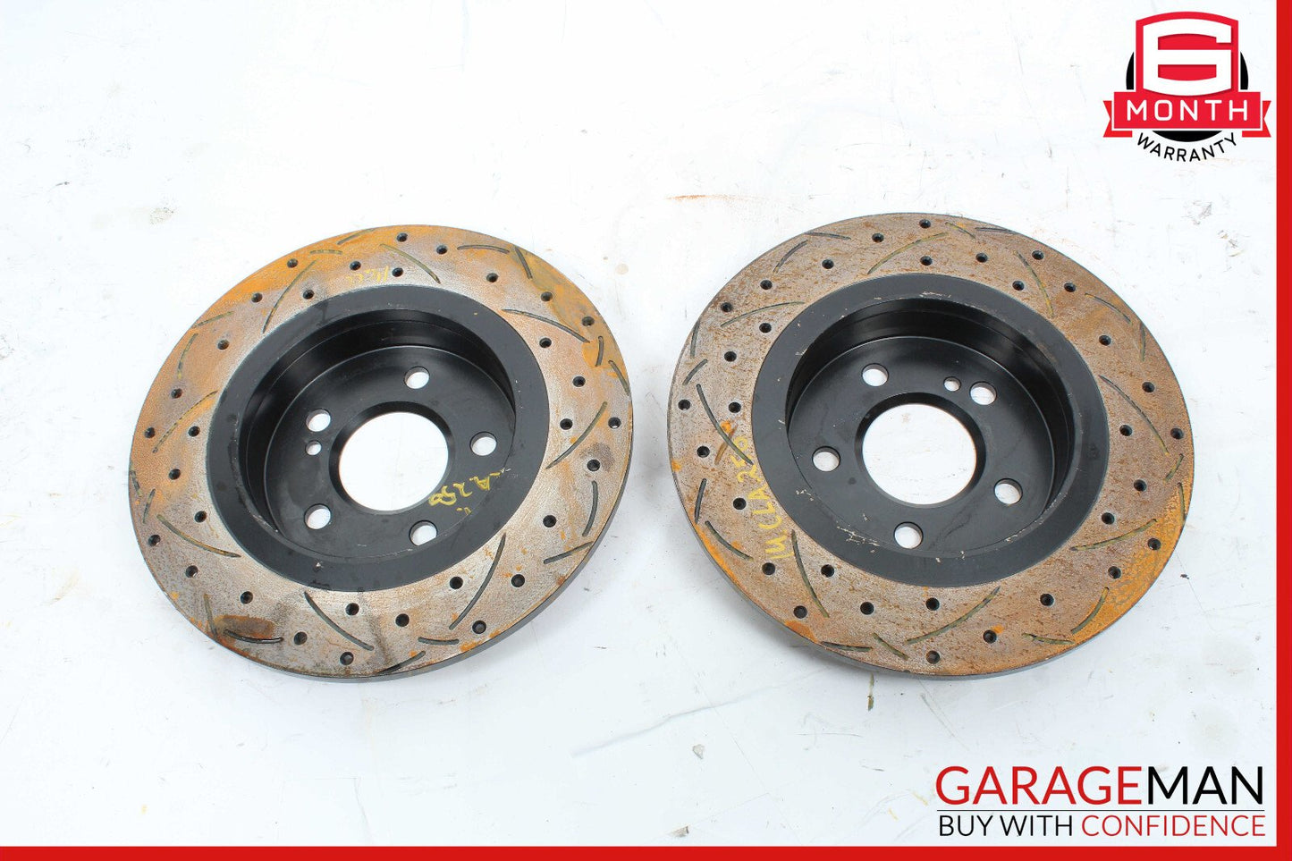 14-18 Mercedes W117 CLA250 Rear Left & Right Brake Rotors Disk Set of 2 OEM