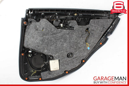 14-16 Mercedes W212 E350 E550 Rear Left Interior Door Panel Leather Black OEM