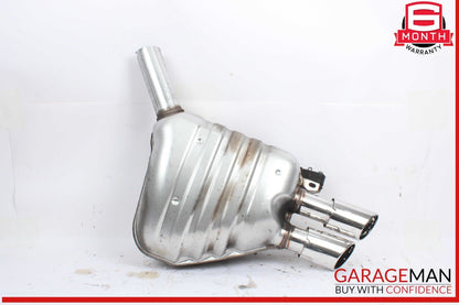 08-12 Audi S5 4.2L Engine Rear Right Side Exhaust Muffler Pipe w/ Tips OEM