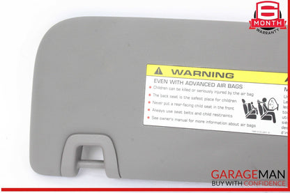 10-16 Porsche Panamera 970 Front Right Side Sunvisor Sun Visor Gray OEM