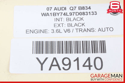 07-09 Audi Q7 4L Valet Check Timer Trip Control Switch Panel 4L1927123B OEM