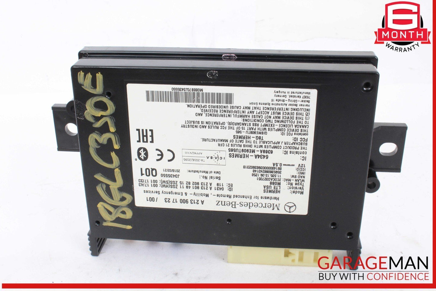 15-20 Mercedes X253 GLC350e Communication Computer Control Module Unit OEM