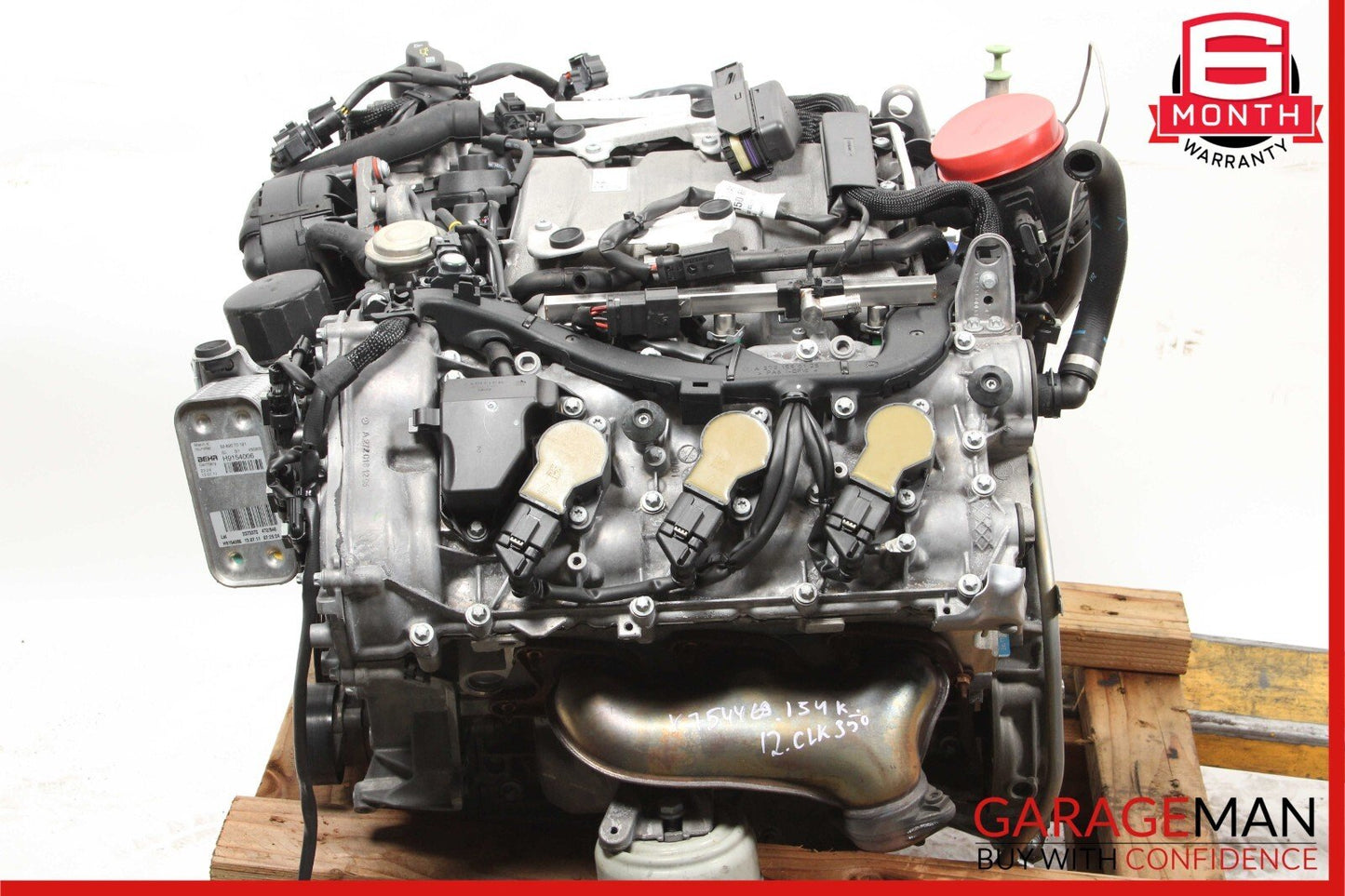 10-12 Mercedes X204 GLK350 3.5L M272 Engine Motor Block Assembly 134k