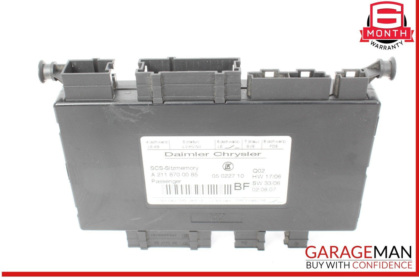 03-12 Mercedes W164 ML550 GL450 ML350 Front Right Seat Control Module OEM