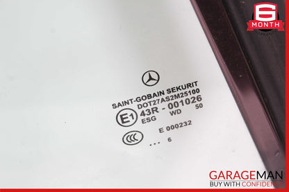03-09 Mercedes W209 CLK550 CLK63 AMG Rear Right Side Door Window Glass OEM