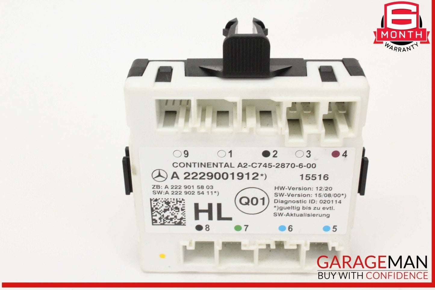 15-20 Mercedes W205 C300 Rear Left Driver Side Door Control Module Unit OEM