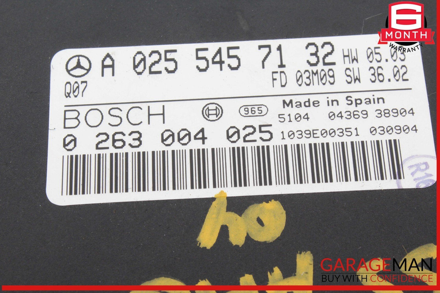 03-06 Mercedes W211 E55 AMG Parktronic Park Assist Control Module Unit OEM