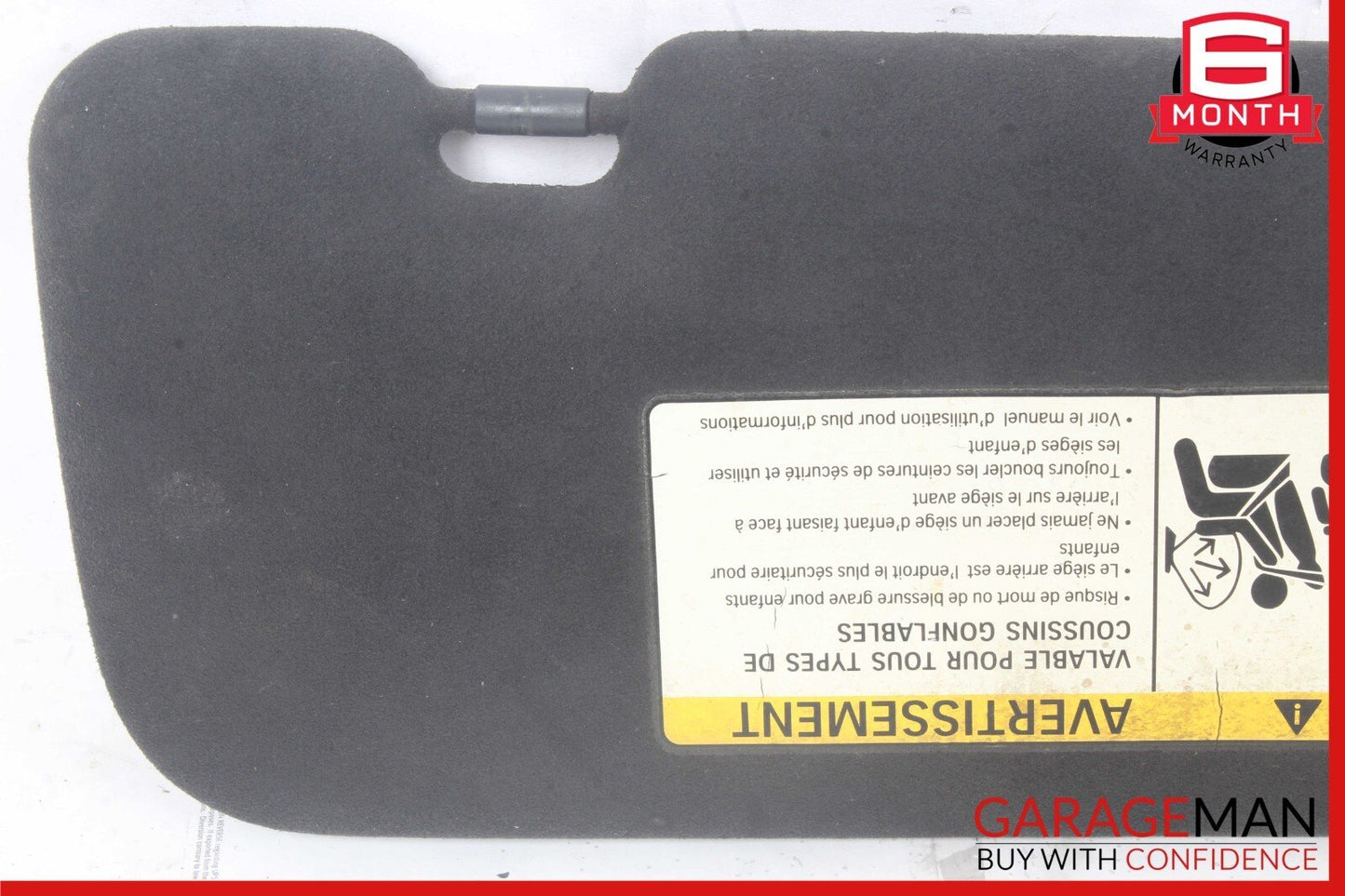 13-19 BMW 640i 650i F06 Front Left Driver Side Sunvisor Sun Visor OEM