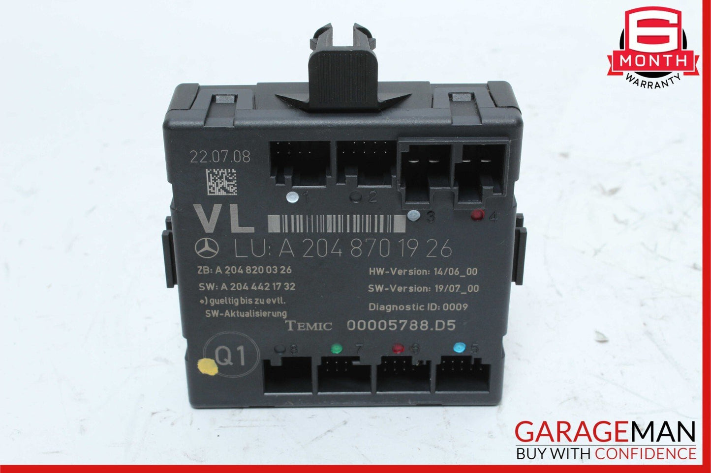 08-18 Mercedes W204 C280 C300 E400 Front Left Side Door Control Module OEM