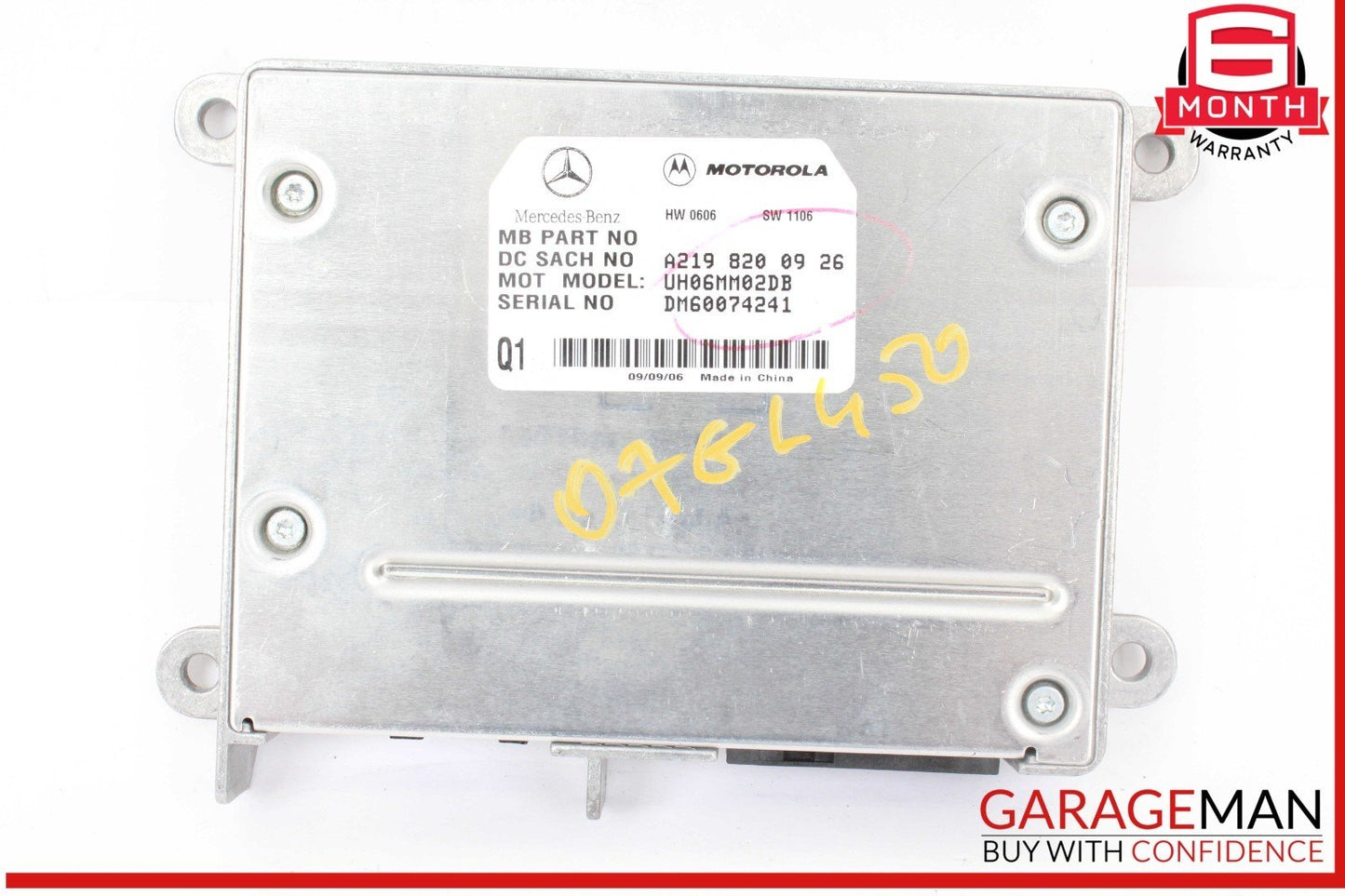 06-12 Mercedes X164 GL450 4MATIC Communication Control Module 2198200926 OEM