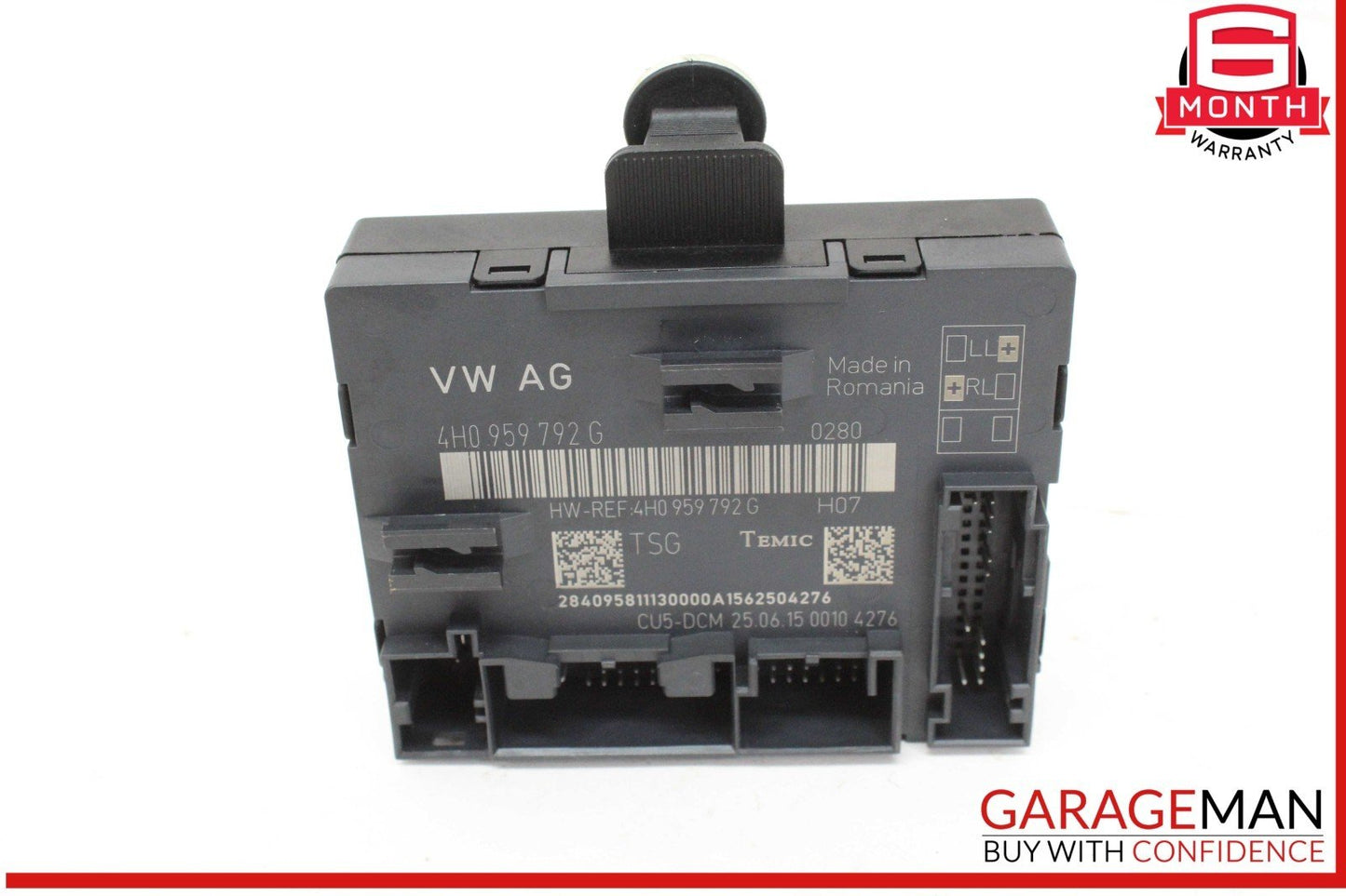 11-18 Audi A8 S8 Front Right Side Door Control Module Unit 4H0959792G OEM
