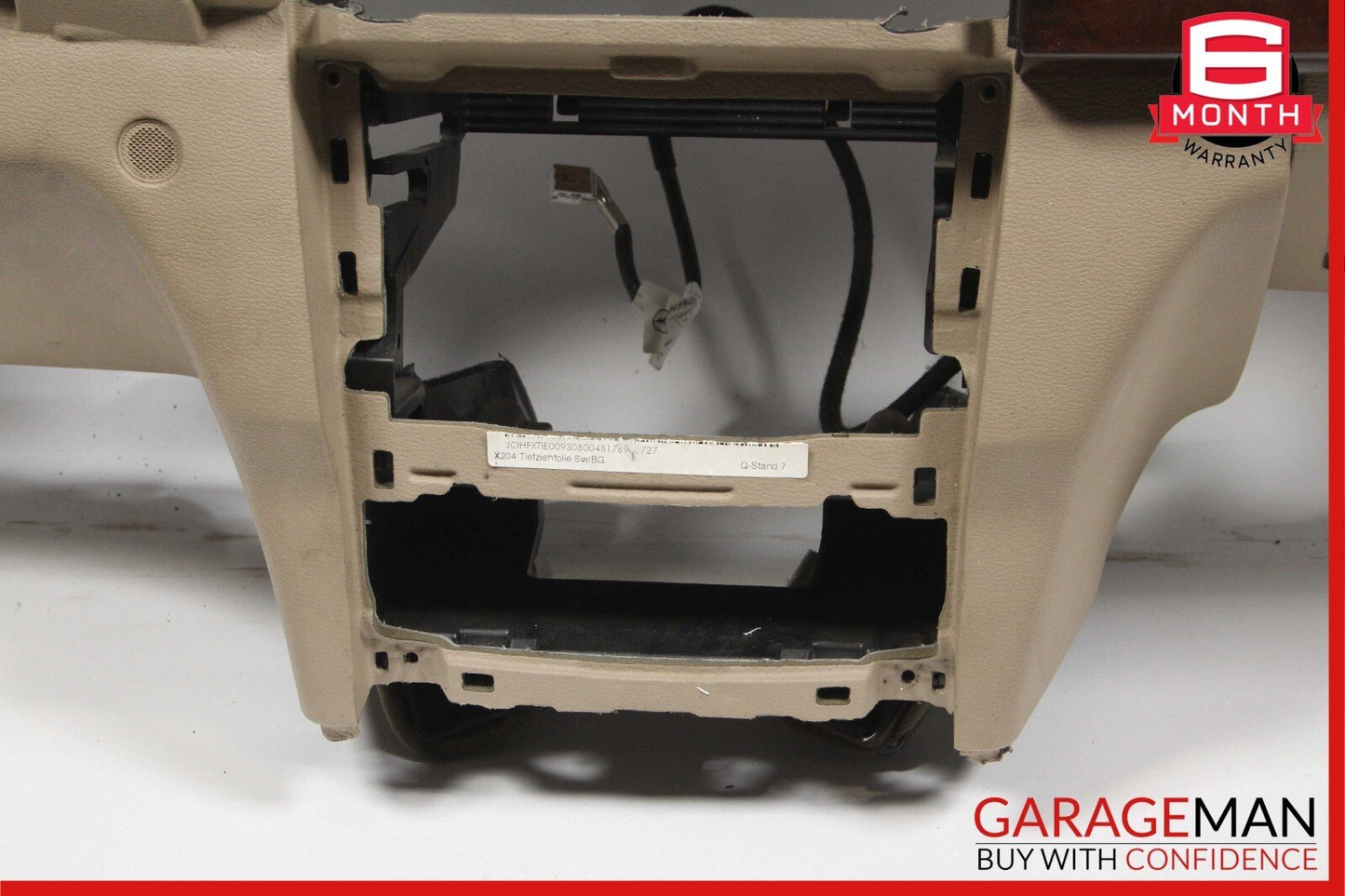 10-12 Mercedes X204 GLK350 Front Dashboard Dash Board Panel Assembly Brown