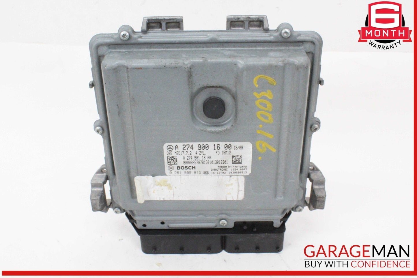 15-20 Mercedes W205 C300 ECU ECM Engine Computer Control Module Unit 2749001600