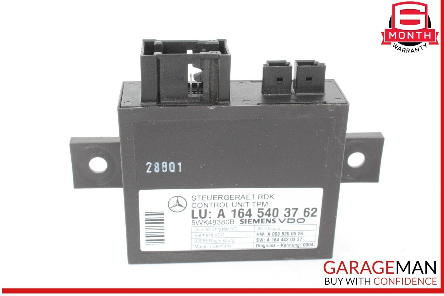 06-13 Mercedes W211 E350 ML350 R350 TPMS Tire Pressure Control 1645403762 OEM