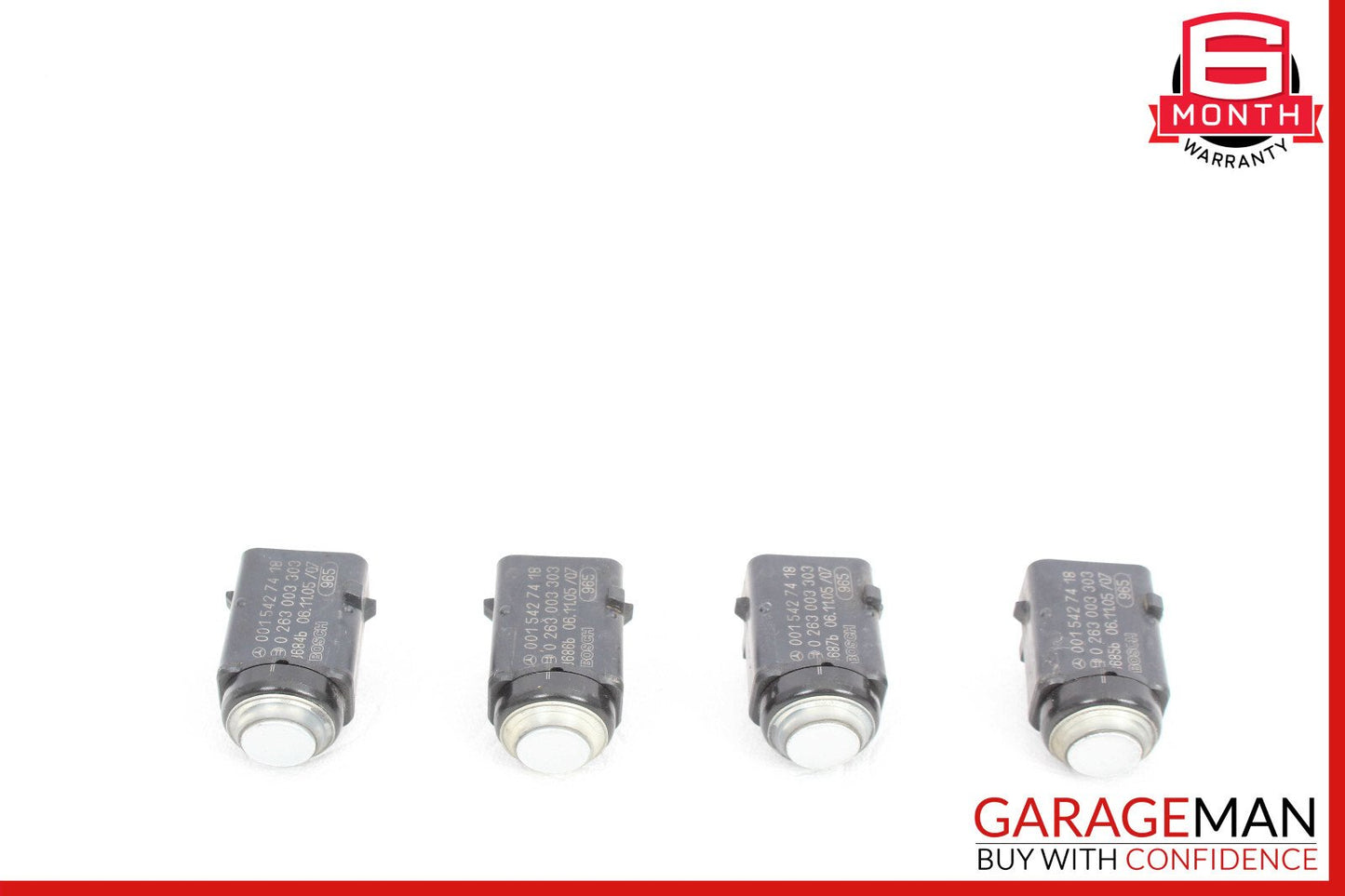 Mercedes W251 R500 GL450 Rear Bumper Parking Sensor Set of 4 Pc OEM