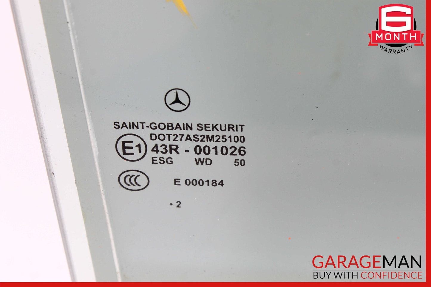 12-18 Mercedes W218 CLS550 CLS63 AMG Rear Right Side Door Window Glass OEM