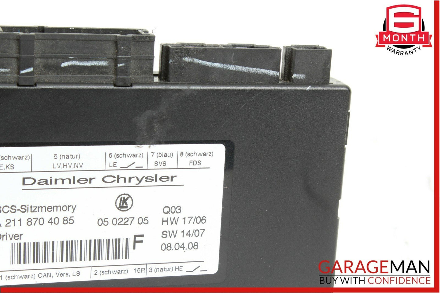 03-11 Mercedes X164 GL450 E350 Front Left Seat Adjustment Control Module Unit