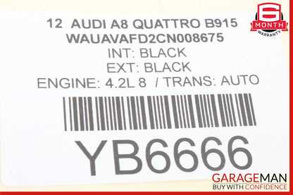 11-18 Audi A8 Front Right Side Door Control Module Unit 4H0959792