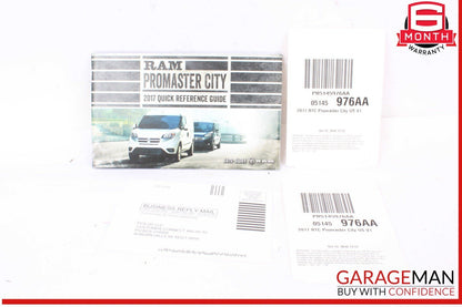17 RAM Promaster City Owner Owner's Manual Case OEM
